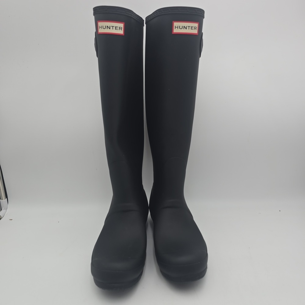Hunter Original Tall Matte Black Rain Boots Size US 8 / EU 39 / UK 6 - Picture 4 of 13